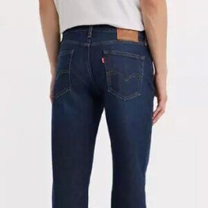 VINTAGE LEVI'S 514 Straight Stretch Dark Blue Denim Jeans 32x32 MADE IN USA